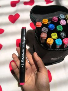24 Pcs Dual Tip Markers Sketch Pen 🎀