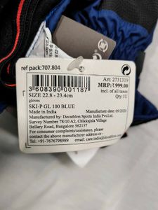 Wed&#39;ze Blue Winter Gloves