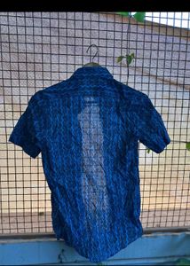 Blue Patterned Shirt
