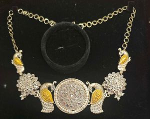 Peacock Design Orissa Tribal Choker