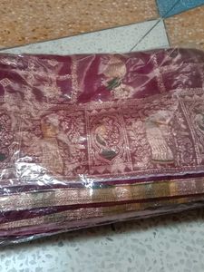 Elegant Maroon Saree