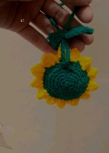 Crochet Sunflower Charm