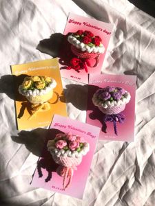 Crochet Flower Keychain