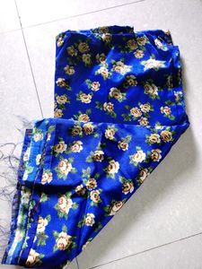 Navy Blue Multicolour Flower Design