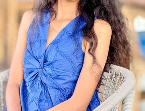 Blue Sleeveless Dress