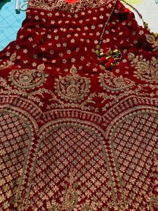 Red and Gold Bridal Lehenga