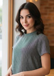 Patterned Short Sleeve Top Allen Solly