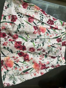 Floral Print Midi Skirt