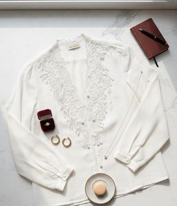 Lace Trimmed jacket/ shirt