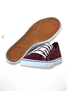 Decathlon Maroon Skateboarding Lace Up Sneakers