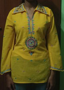 chatpati flare sleeves kurti