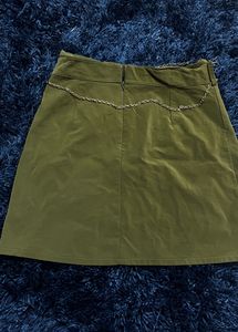 Beautiful Olive Colour Mini Skirt