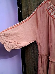 Pink Flared Dress
