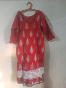 Red Churidar Top❤