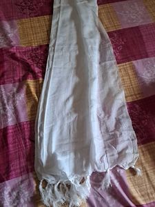 White Tassel Scarf