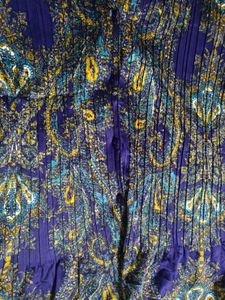 Paisley Print Button Down Blouse