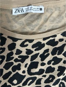 Trendy Leopard Print High-Low Hem T-Shirt