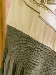 Elegant Gray Pleated Maxi Dress