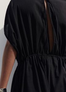 H&amp;M Black Boho Cotton dress