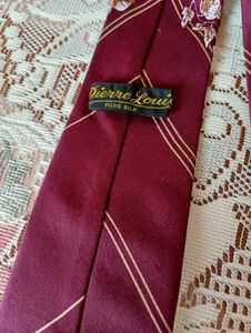 New French Burgundy Silk Tie
