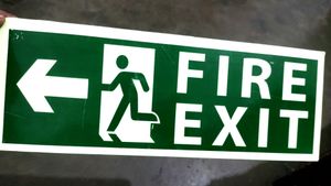 FIRE EXIT EMERGENCY SIGN