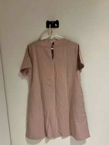 Casual Pink T-Shirt Dress
