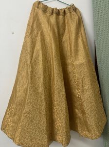 Golden Ethnic Skirt