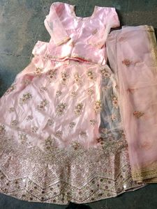 Elegant Pink Lehenga Choli Set