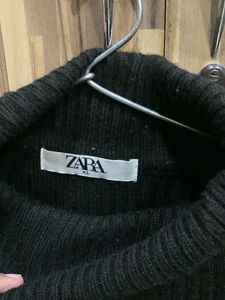 Black Turtleneck Knit Sweater