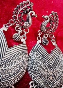 Elegant Peacock Design Earrings