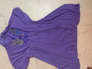 Cute Purple Butterfly Dress