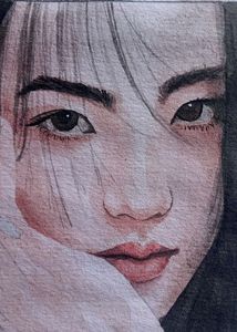Watercolor Painting Of Jisoo Blackpink