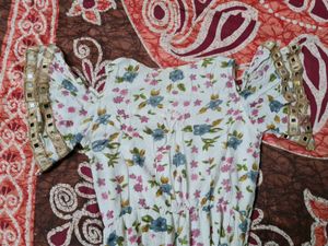 Floral Cold Shoulder Maxi Dress
