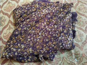 Floral Print Saree