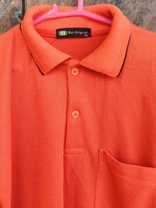 Orange Dailywear Tshirt For Men