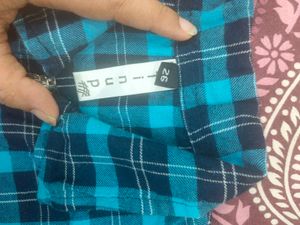 Blue Zipper Top With Skirt