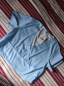 Blue Patterned Top