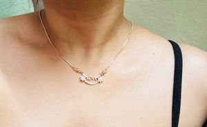 American Diamond Gold Plated Love Pendant