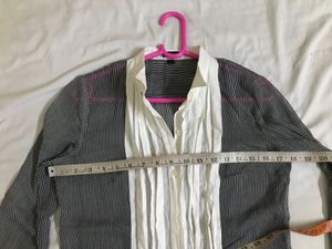 Espirit Blue Striped Top Bust 34