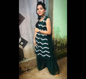 Green Embroidered Salwar Suit
