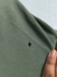 Sage Green Solid Polo T-Shirt ( First Copy )