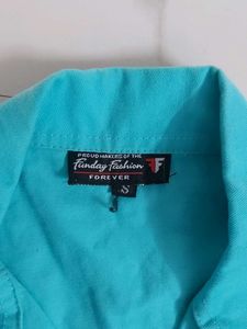 Cyan Denim Jacket