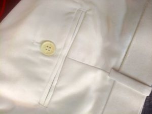 Mens Regular Fit Cotton Blend Formal Trouser