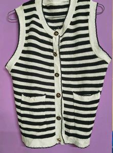 B&amp;W Vest/Cardigan