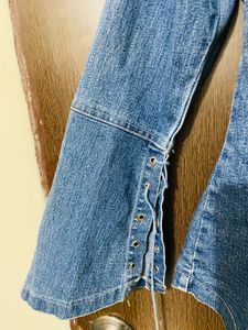 Bell Sleeve Denim Top