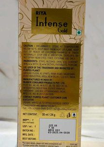 Riya Intense Gold Perfume 30 ML