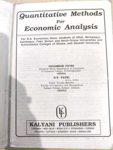 Economics Analysis Book