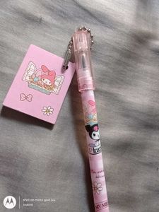 kawaii pink accesories,cute sanrio pen gift hamper