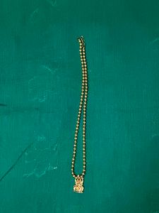 Gold-toned Goddess Pendant Necklace