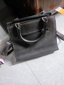 Grey Handheld Bag